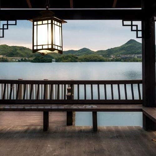 Lanterne carrée E27 IP65 éclairage extérieur de style chinois - 5