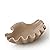 WENSHUO Ocean Shell Ceramic Decorative Bowl, Jewelry Dish for Rings, Trinkets, Crème (Coconut Café)