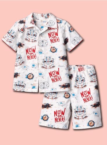 Image of 3BROS Baby Boys & Baby Girls Pure Cotton Clothing Set Casual Half Sleeves Shirt with Shorts Set For Boys & Girls