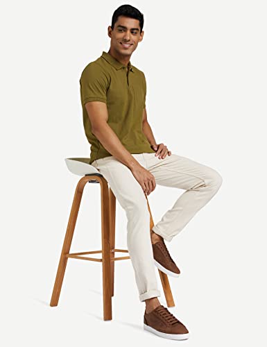 Image of Amazon Brand - Symbol Men's Cotton Rich Solid Polo Tshirt | Collar Tshirts | Half Sleeves | Plain-Regular Fit (Available in Plus Sizes and Combo Pack of 2)