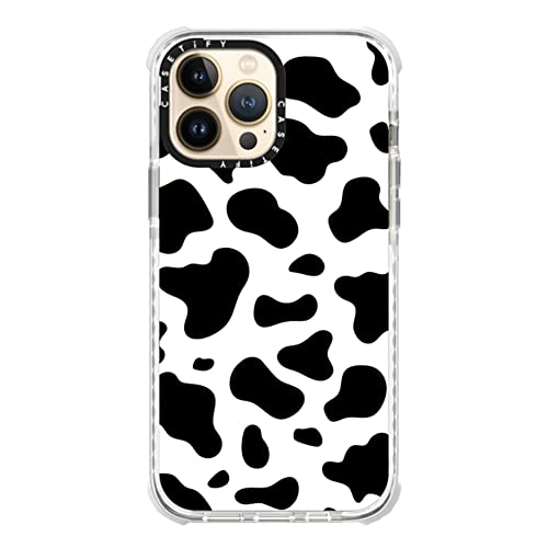 Casetify Ultra Impact Case for iPhone 13 Pro Max - Cow Print - Clear Frost