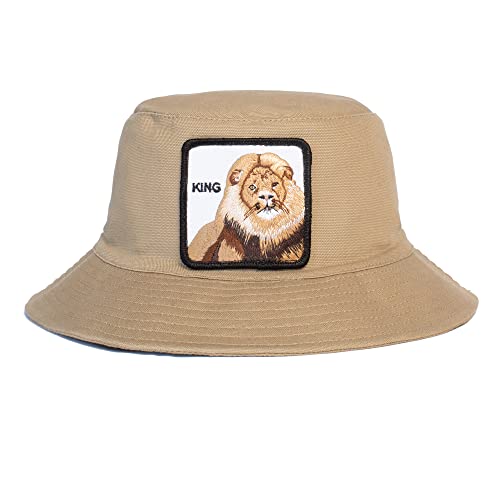 Goorin Bros. The Farm Bucket Hat, Khaki (Lion Around), Medium