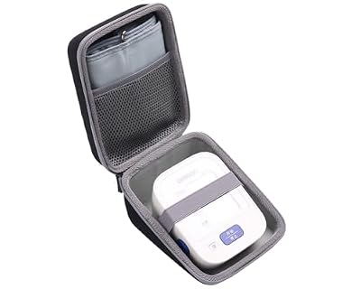 inDomit Hard Protective Travel Case Compatible with Omron BP742N 5 Series Upper Arm Blood Pressure Monitor, Mesh Pocket for Other Small Accessories (CASE ONLY)