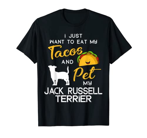 Jack Russell Dog Tacos lover owner Christmas Birthday Gift Camiseta