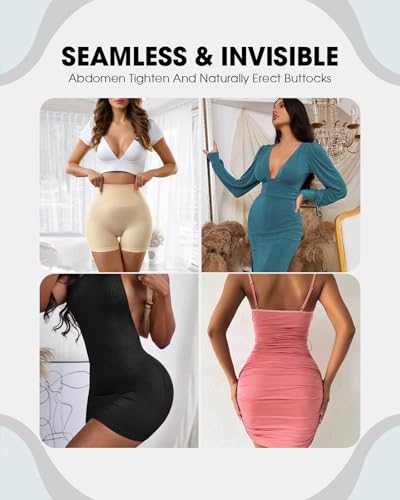 Image of Seamless Tummy Control Shorts High Waisted Shapewear Sculpting Shorts Smoothing Underwear for Women