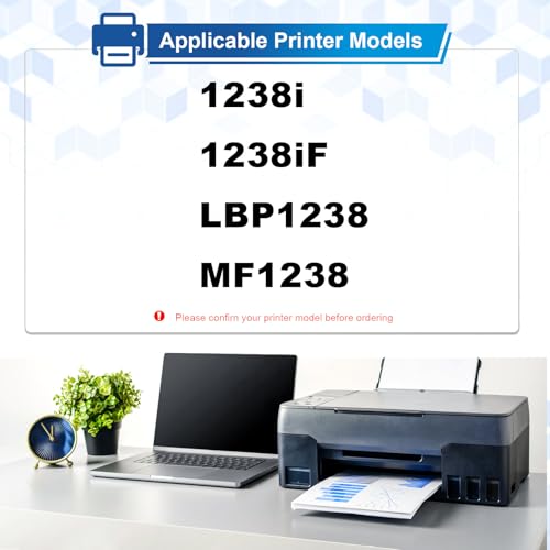 Toner T08 compatible Canon MF1238 pour vos documents de bureau - 2