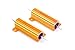 LM YN 50 Watt 12 Ohm 5% Wirewound Resistor Electronic Aluminium Shell Resistors Gold (Pack of 2)