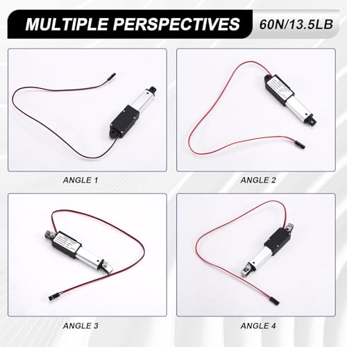 Mini actionneur linéaire électrique 12V 60N course 1 pouce avec support - 6
