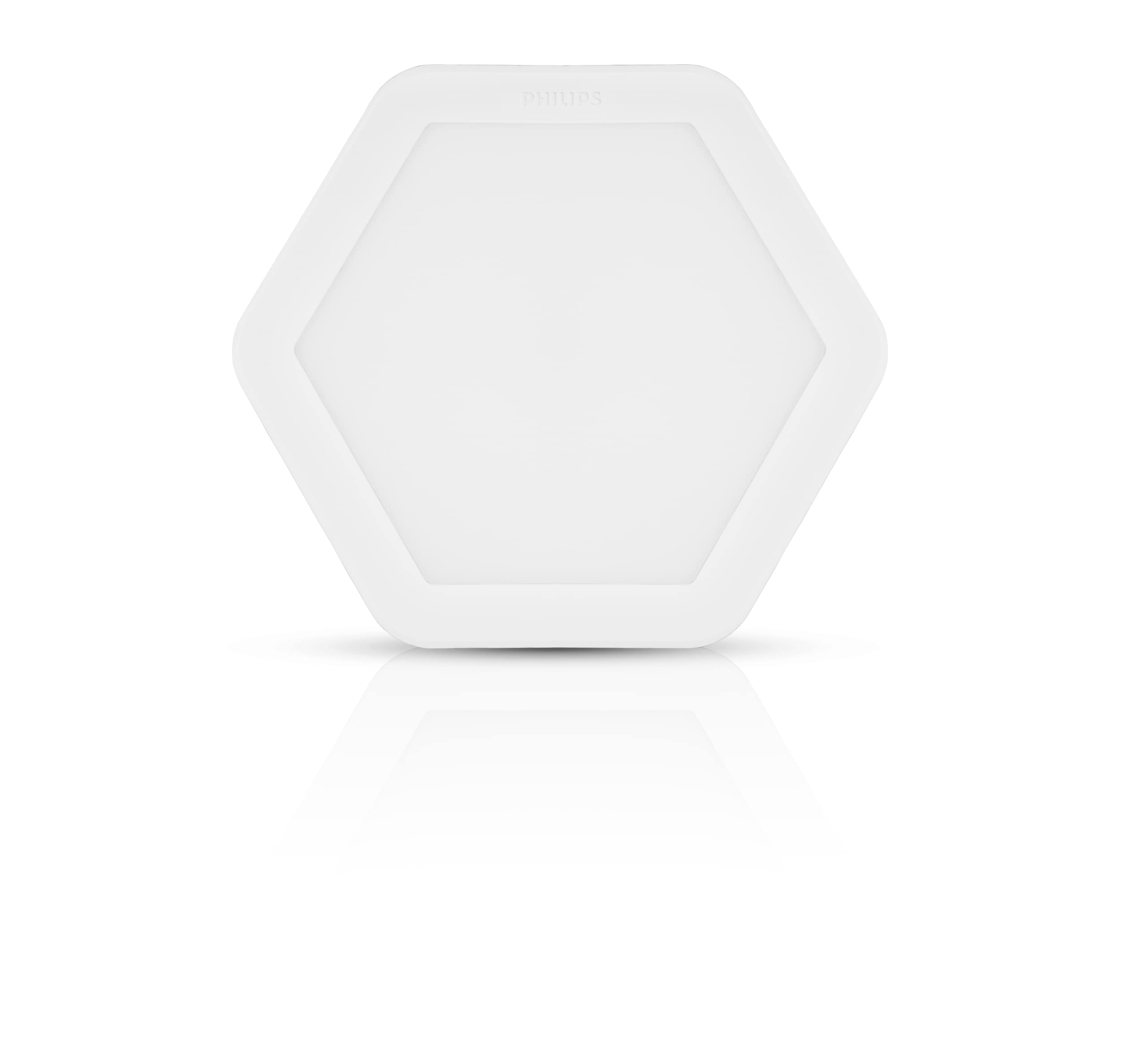 Hexastyle 8W Downlighter(Cool Day Light), Pack of 1 | Cutout - 4 inch | Panel Light for False Ceiling