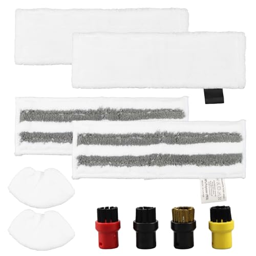 Getyjoe Juego de 10 Microfibra Limpiador de Vapor paño de Limpieza de Reemplazo Fregona Compatibles con Limpiadores de Vapor Kärcher Easyfix SC1/SC2/SC3/SC4/SC5/SV7