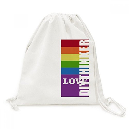 Sac de voyage en toile LGBT l'amour contre les sacs lourds et encombrants à fermeture
