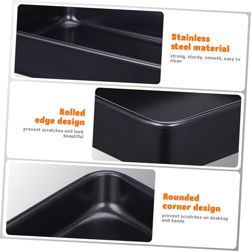 Plaques de cuisson acier inoxydable Cabilock lot de 2 plateaux four de taille moyenne - 4