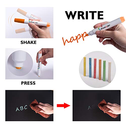 Board2By Rustic Wood Framed Magnetic Chalkboard 24 X 36, Large Hanging Chalk Board Sign For Kids, Non-Porous Wall Blackboard For Wedding Kitchen Restaurant Menu And Home With 4 Unique Magnets, White #TOP3