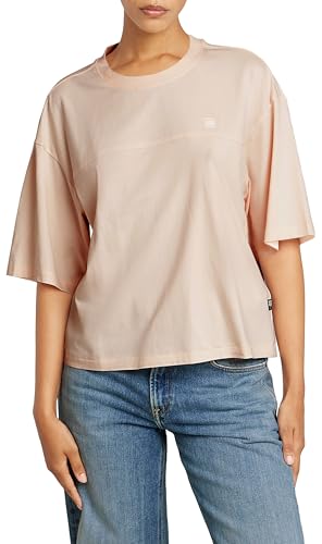 G-Star Para Mujer Top Holgado Con Costura Horizontal, Rosa Linen D26134-336-G998 , M G-Star Para Mujer Top Holgado Con Costura Horizontal, Rosa Linen D26134-336-G998 , M