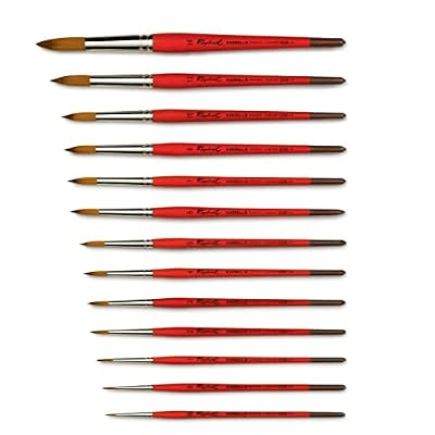 Raphael Kaerell Short Handle Watercolor Brush, Round, 4, Natural