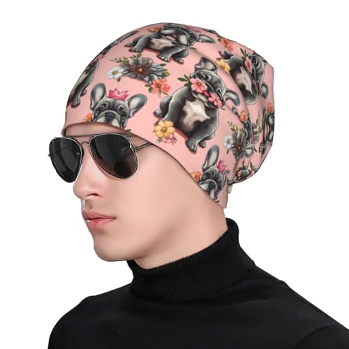 Gorro Beanie con Estampa de Bulldog Francés miniatura 4