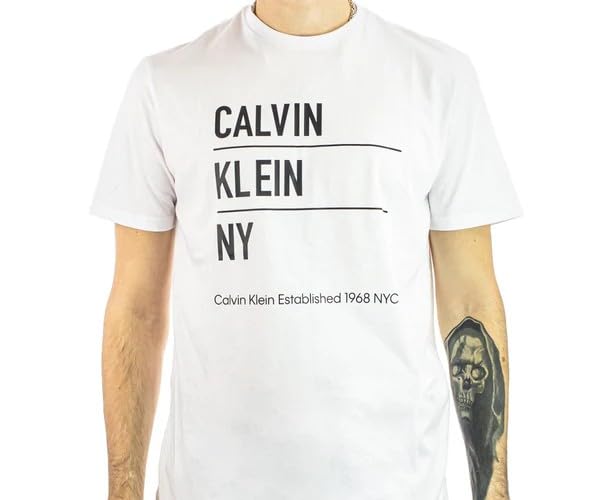 SS 30S EU CALVIN KLEIN NY GRAPHI T-shirt Erkek