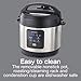 Proctor Silex Proctor-Silex Simplicity 4-in-1 Electric Pressure Cooker, 3 Quart Multi-Function With Slow Cook, Steam, Sauté, Rice, Stainless Steel (34503)