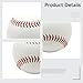 BOSREROY 12 Pack Junior Training Baseballs, 7 Cm Soft Baseballs, Pu Material, White Balls with Red Stitching, Includes Mesh Bag, Parent-Child Interaction