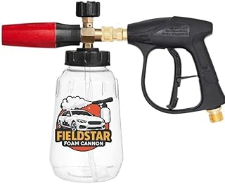 Fieldstar Car Pressure Washer Gun with Transparent Foam Cannon | Heavy Duty Car Wash Foam Gun with 1/4" Quick Connector &amp; ...