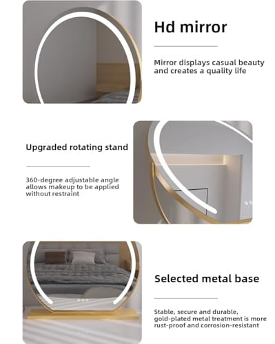 Espejo de maquillaje LED con luz integrada para un peinado y cosmética sin sombras en casa 3