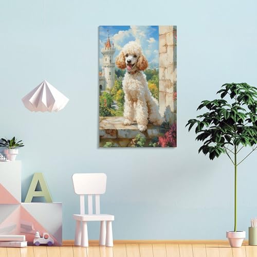 Poodle murale impression sur toile artistique raffinée - 4