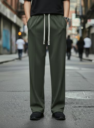 Image of Mack Jonney Men's Solid Track Pants | Solid Design | Regular Fit | Casual & Athleisure Wear |Pack of 1-MMJ-1