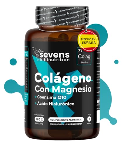Sevens Colágeno con Magnesio y Coenzima Q10, 120 Cápsulas