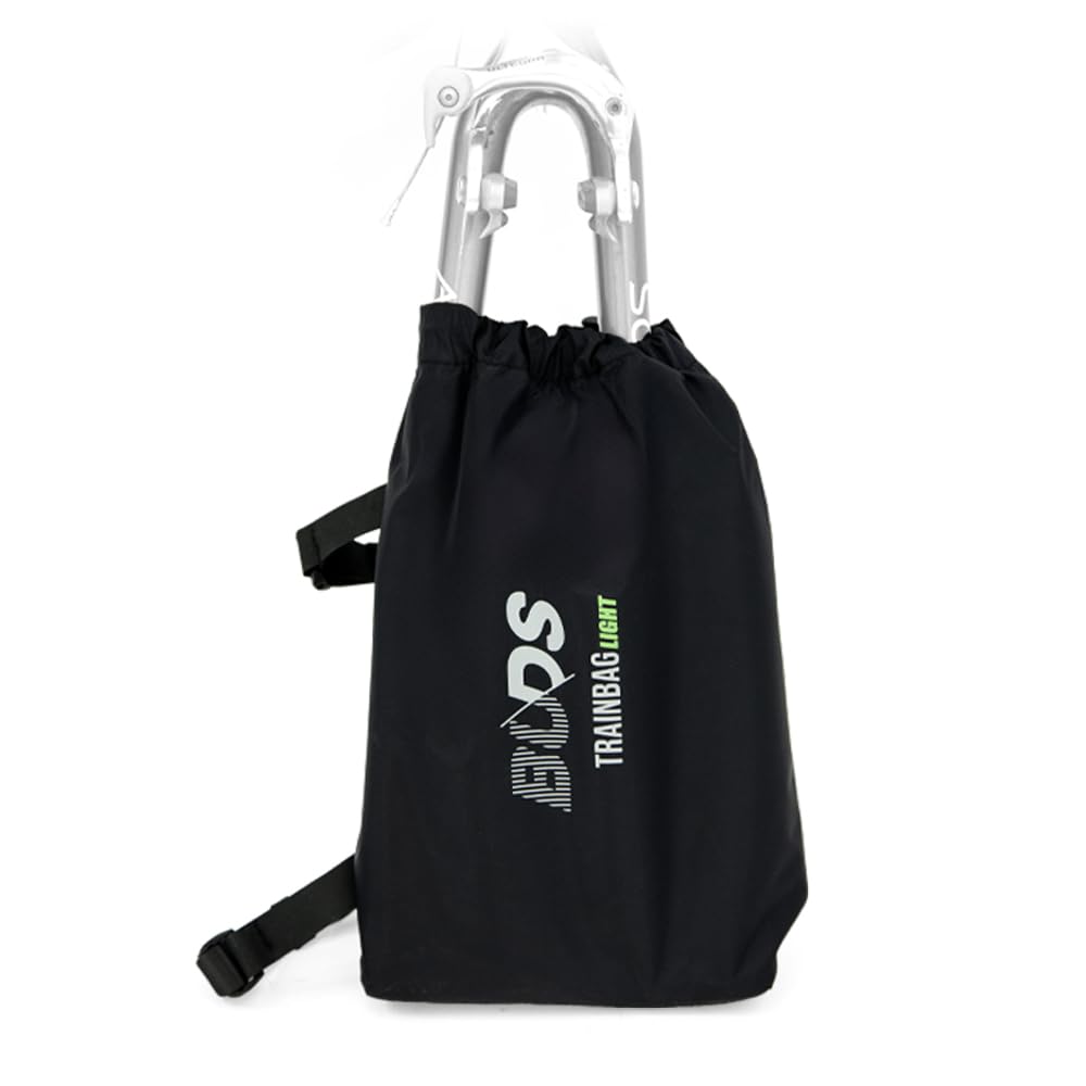 TRAINBag Light de Buds-Sports - Funda especial para bicicleta y BTT (130 x 90 cm), para viajar con tu bicicleta o bicicleta de montaña, ideal para bicicleta y ciclismo de montaña (Negro)