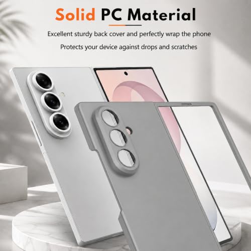 Image of TechTrendz Hard PC Ultra Slim Matte Case for Samsung Galaxy Z Fold 8 Ultra,Shockproof Anti Scratch Protective Cover with Wireless Charging Compatible with Z Fold 8 Ultra 5G (Cold Mountain Ash) Gray
