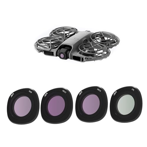 Toileum (4PCS) ND8& ND16 &ND32 &CPL�ی�t�B���^�[�Z�b�g for DJI Neo 2 Drone�h���[���ɑΉ� ���w�R�[�e�B���O�t�� �h���h�� �����ߗ����w�K���X�J�����t�B���^�[�Z�b�g