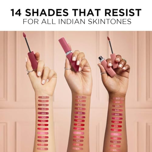Image of L'Oreal Paris Infallible Matte Resistance Liquid Lipstick, 645 Crush Alert (Pack of 3)