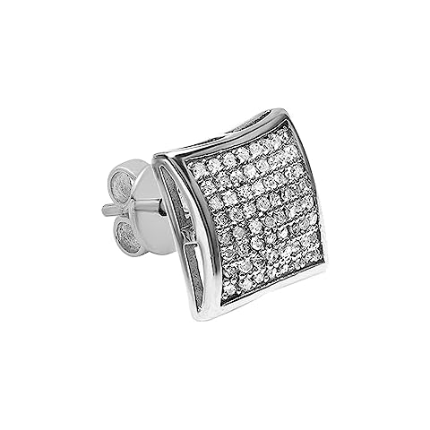 Dazzlingrock 0.37ct Diamond Men's Earring Cover