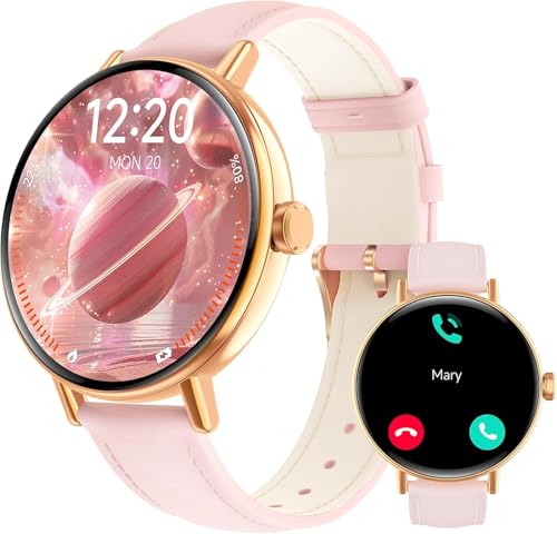 Yoever Reloj inteligente para mujer, responde/haz llamadas