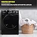 Equator All-in-One Washer Dryer VENTED-DRY 30% FASTER than Condense 15lb 110V in Black