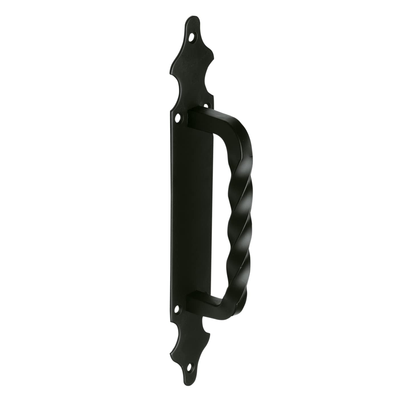 Amig Black - Handle For Passage Or Entry Doors Mod.101 | 280 X 45 Mm | Rustic Style Handle | Forged Type | Zamak Finish | Includes Coach