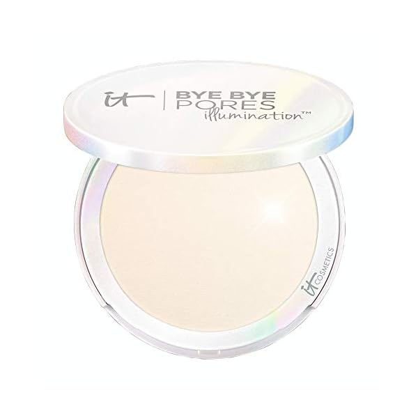 IT-Cosmetics-Bye-Bye-Pores-Illumination-Pressed-Finishing-Powder-Subtle-Radiance-Universal-Translucent-Shade-Contains-Anti-Aging-Peptides-Silk-Hydrolyzed-Collagen-Antioxidants-031-oz It Cosmetics Bye Bye Pores Illumination Poreless Finish Airbrush Pressed Powder in Radiant Transulcent 0.31 oz