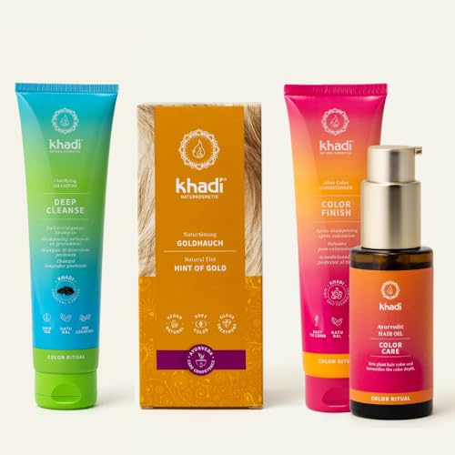 Blond doré khadi coloration pour masquer les cheveux blancs naturellement