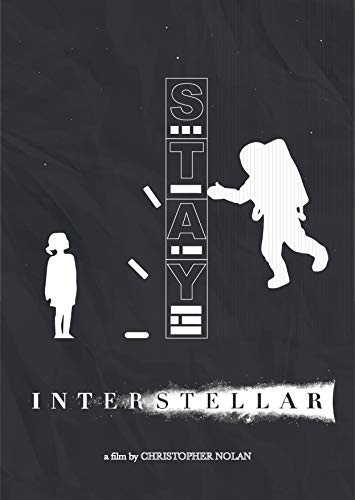 Interstellar Minimalist Poster Christopher Nolan Alternative Movie Illustration 11 x 14 inch