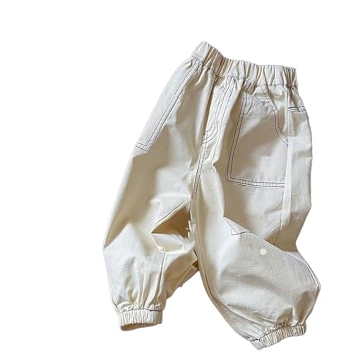 Boys Cargo Pants Comfortable Embroidery Design Casual Sportswear Perfect for Spring and Autumn Versatile Teen Boy - Main Image