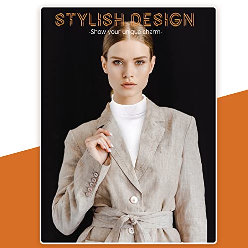 Tarpop 8 Pcs Dickey Collar Fake Turtleneck Detachable Faux Half Top Mock Blouse Collar for Women Men Adults Sweater, 8 Colors4