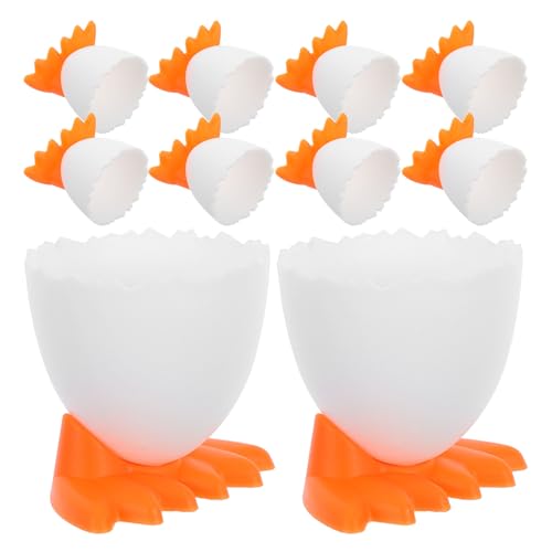 Hueveras de plástico HEMOTON con diseño de pollo para desayunos 2