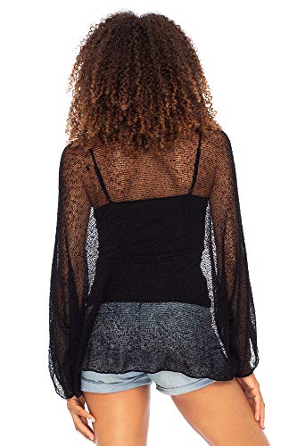 Back From Bali Womens Sheer Shrug Dressy Poncho Top Lightweight Mesh Knit Sweater Dolman Sleeves2