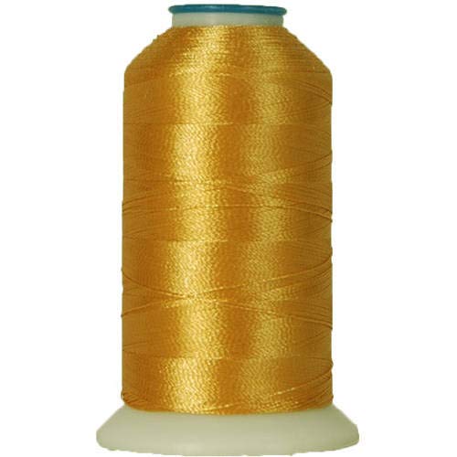 Image of ThreadArt Polyester Machine Embroidery Thread, 1000M 40wt, Light Gold 121