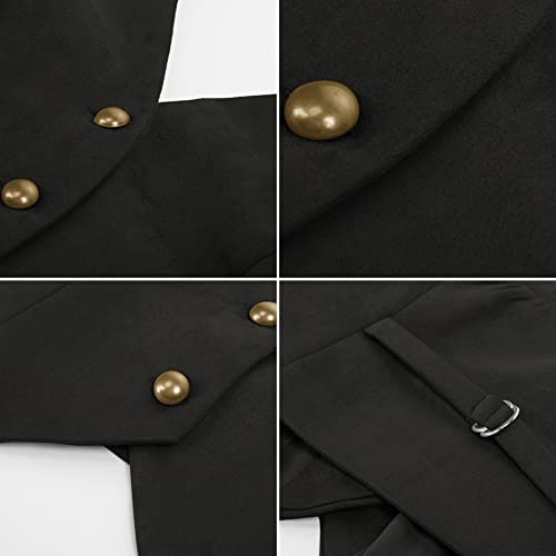 Belle Poque Vrouwen 50s Halter V-hals Vest Retro Vintage Pak Vest 2229 - Image 5