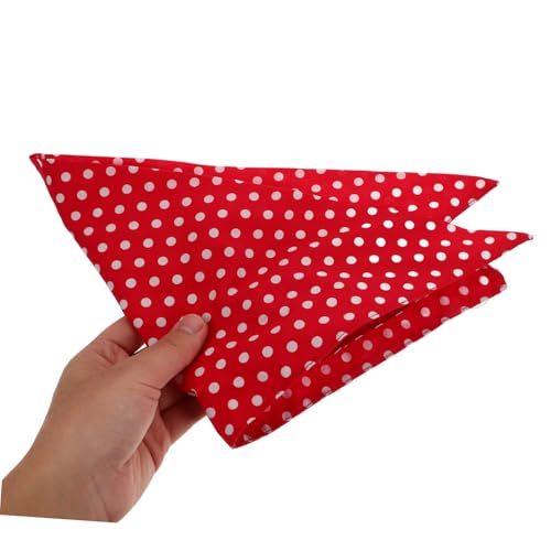 Angoily Hunde Halstuch Bandana Für Corgi Zwergspitz Doppelseitiges Angenehmes Haustierhalsband Mit Rundpunkten in Rot Für Halloween Und Täglich Hält Ihren Hund Sauber Und Attraktiv