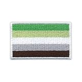 Aromantic Pride Flag - Sewable/Sew-on - Embroidered Badge/Patch
