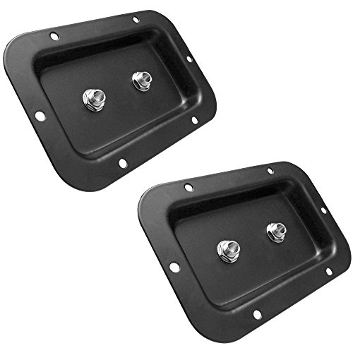 Seismic Audio - SAJP511B-2Pack - Pair of Dual 1/4 Inch Jack Plates for Guitar, PA Speaker Cabinets - Ideal for Building Your own Cabinet or Replacing Old Ones