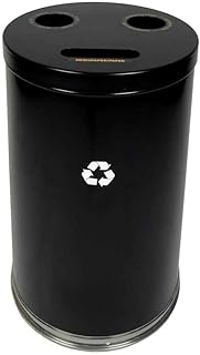 Witt 15RTBK Emoti-Can 24 Gallon Black Recycling Container