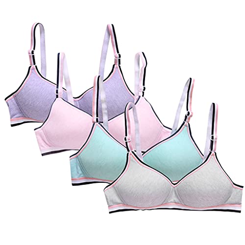 Sutiã acolchoado sem fio para meninas roupa íntima esportiva adolescente 12-18 anos lingerie pequena